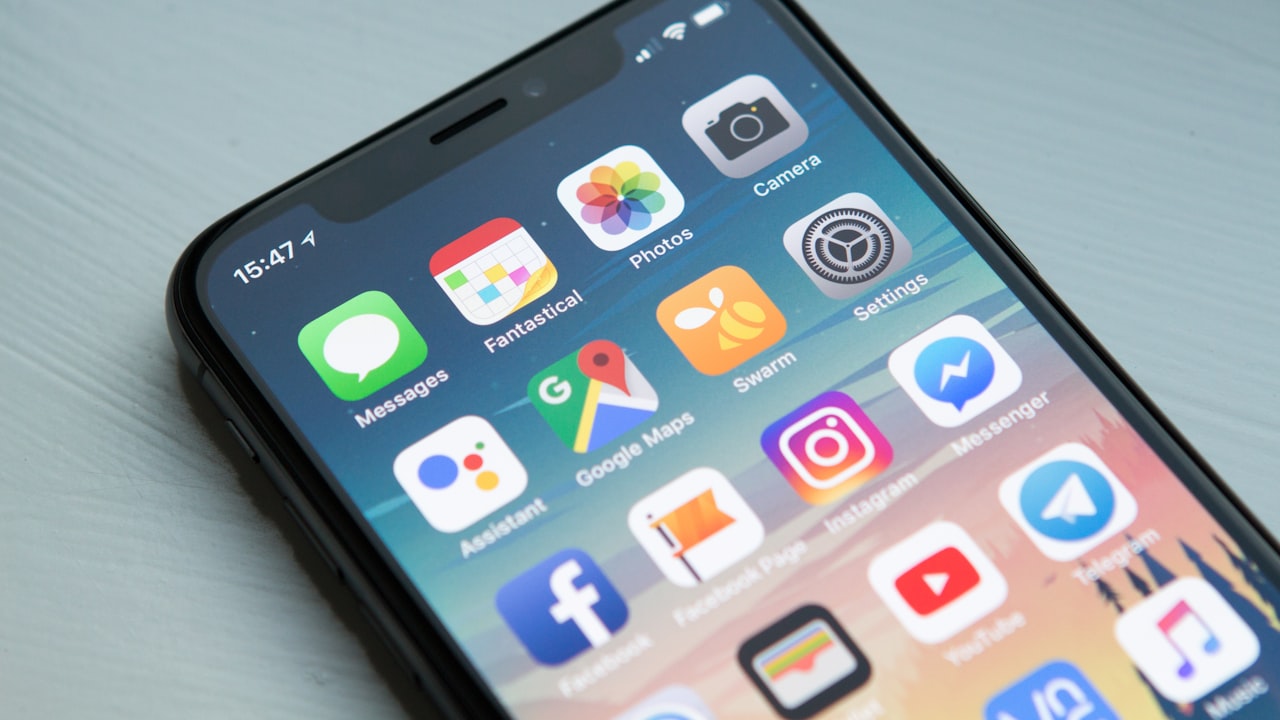 space gray iPhone X
